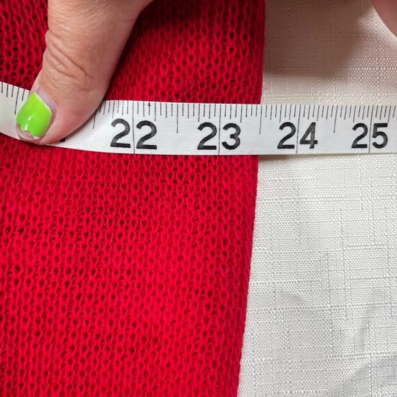 NUTCRACKER Christmas Holiday Sweater Size L Red Embellished Angel Snowman Winter - Picture 15 of 16